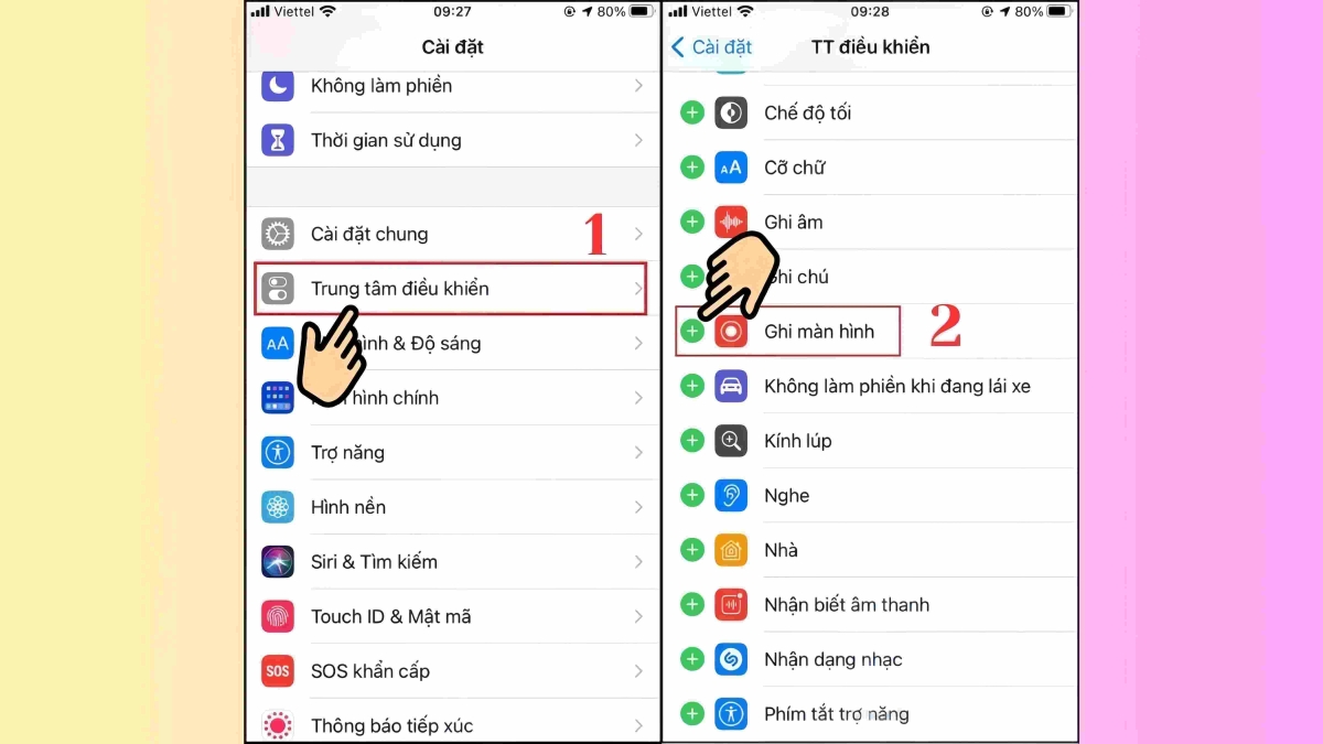 Cách quay màn hình điện thoại trên iPhone bước 1