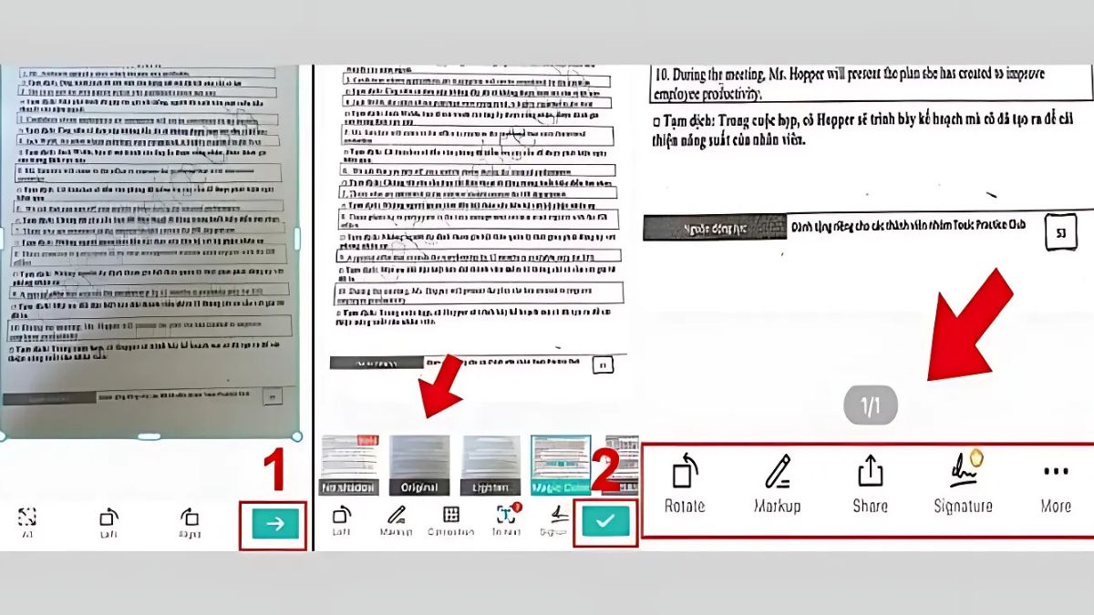 Cách scan ảnh trên điện thoại bằng camscanner bước 3