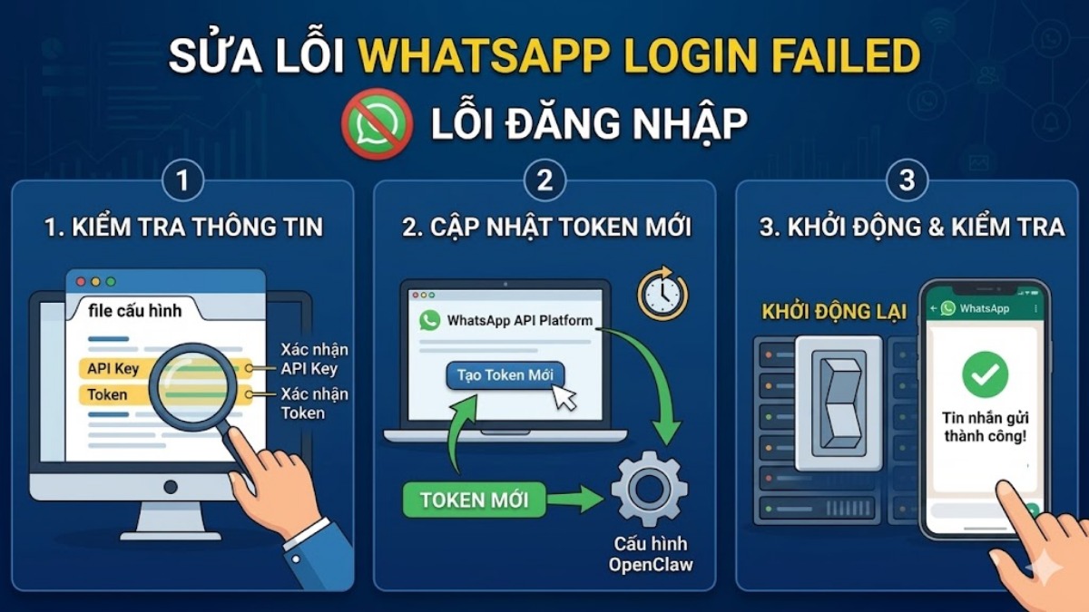 Lỗi WhatsApp login failed khi sử dụng OpenClaw