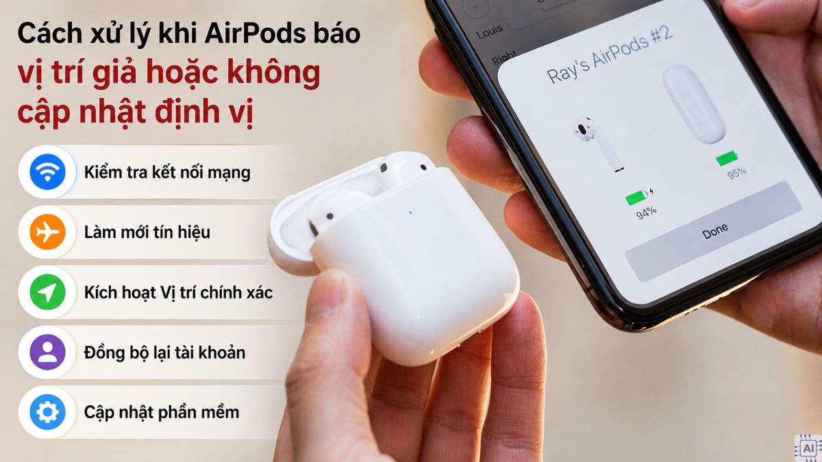 Cách tìm Airpods bị mất - Trường hợp báo vị trí giả