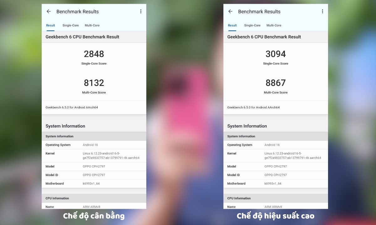 Đánh giá OPPO Find X9 qua ứng dụng Geekbench 6