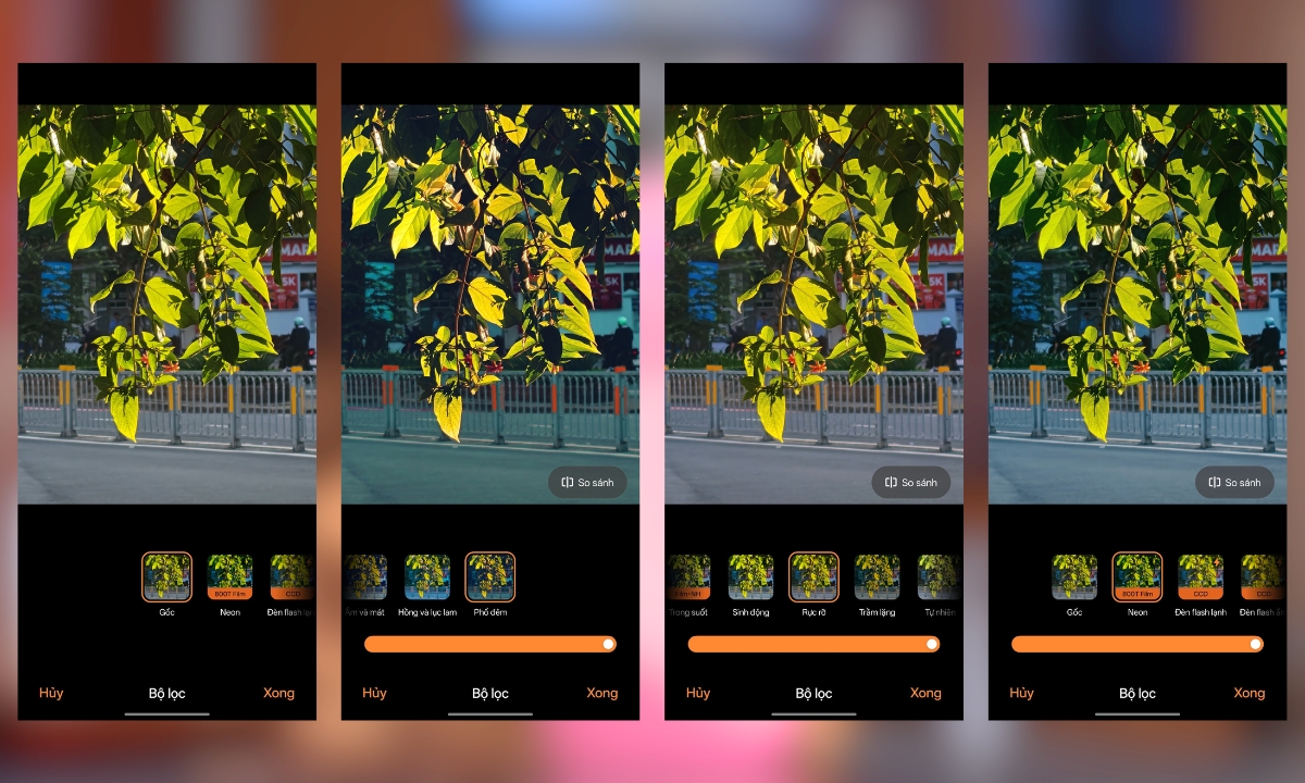 Đánh giá camera OPPO Find X9 qua tính năng bộ lọc màu đẹp mắt