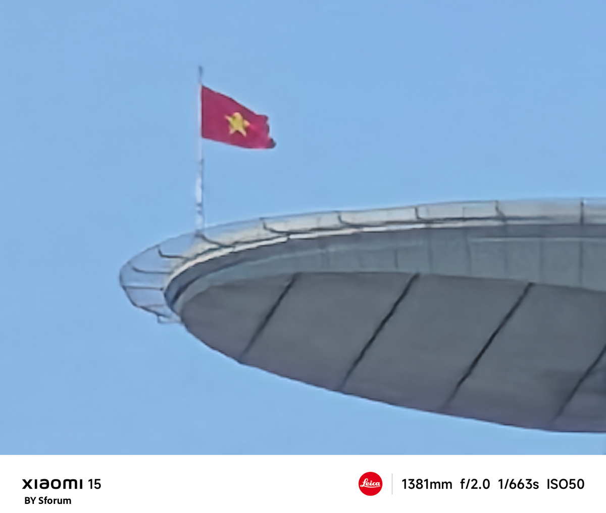 Ảnh chụp từ Xiaomi 15 ở khoảng zoom 60X