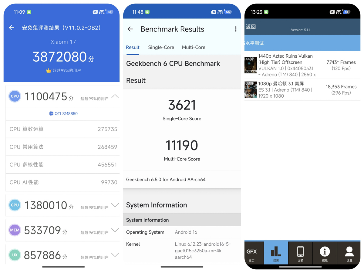 Cận cảnh Xiaomi 17 với điểm hiệu năng ấn tượng