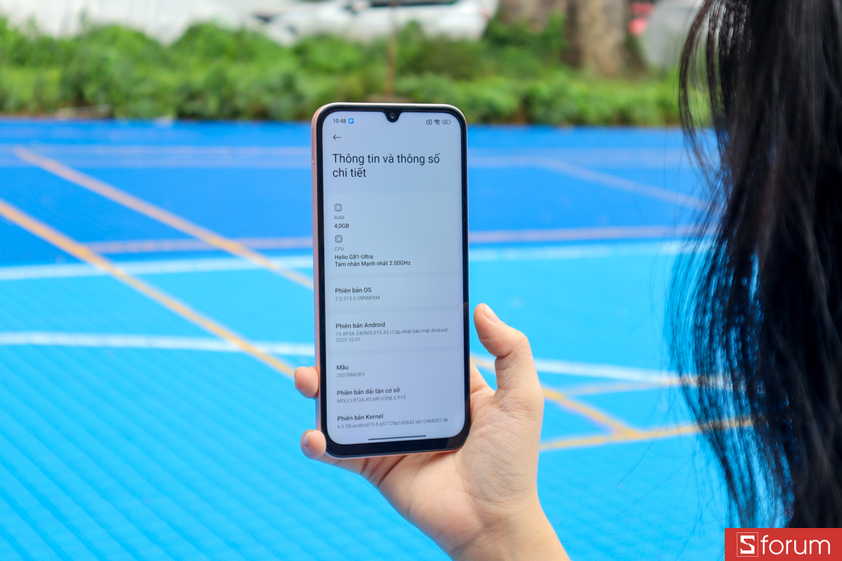 Xiaomi Redmi 15C được trang bị Helio G81 Ultra