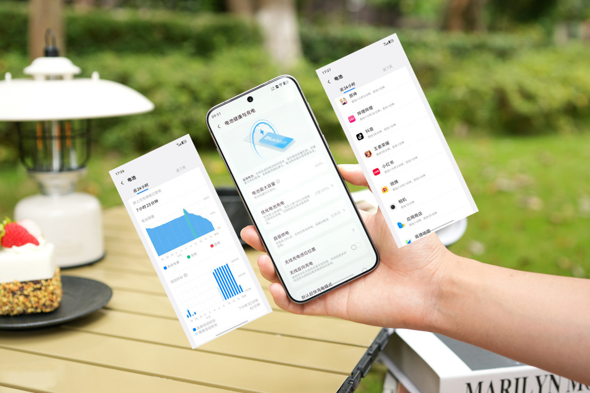 cận cảnh vivo X300 được trang bị viên pin lớn