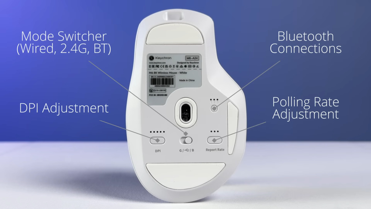 Kết nối không dây của Keychron M6 8K