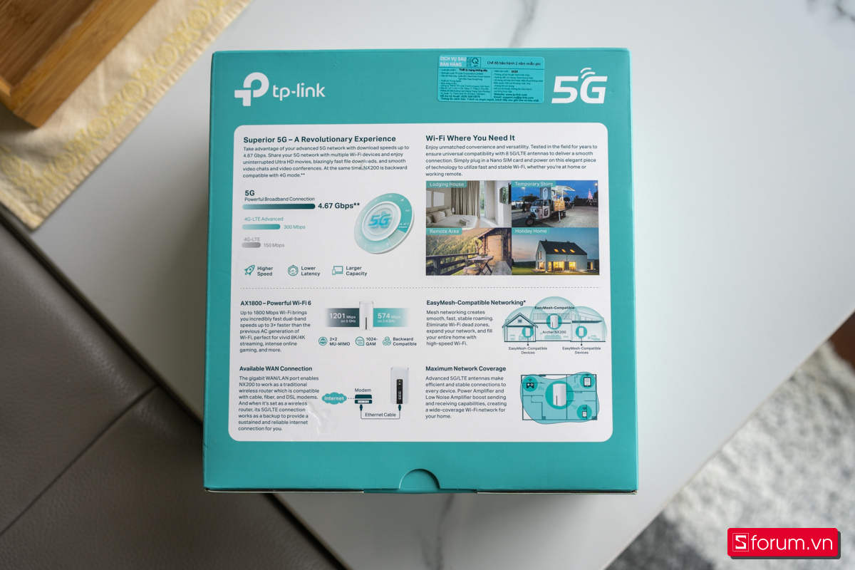 trên tay router 5G Acher NX200