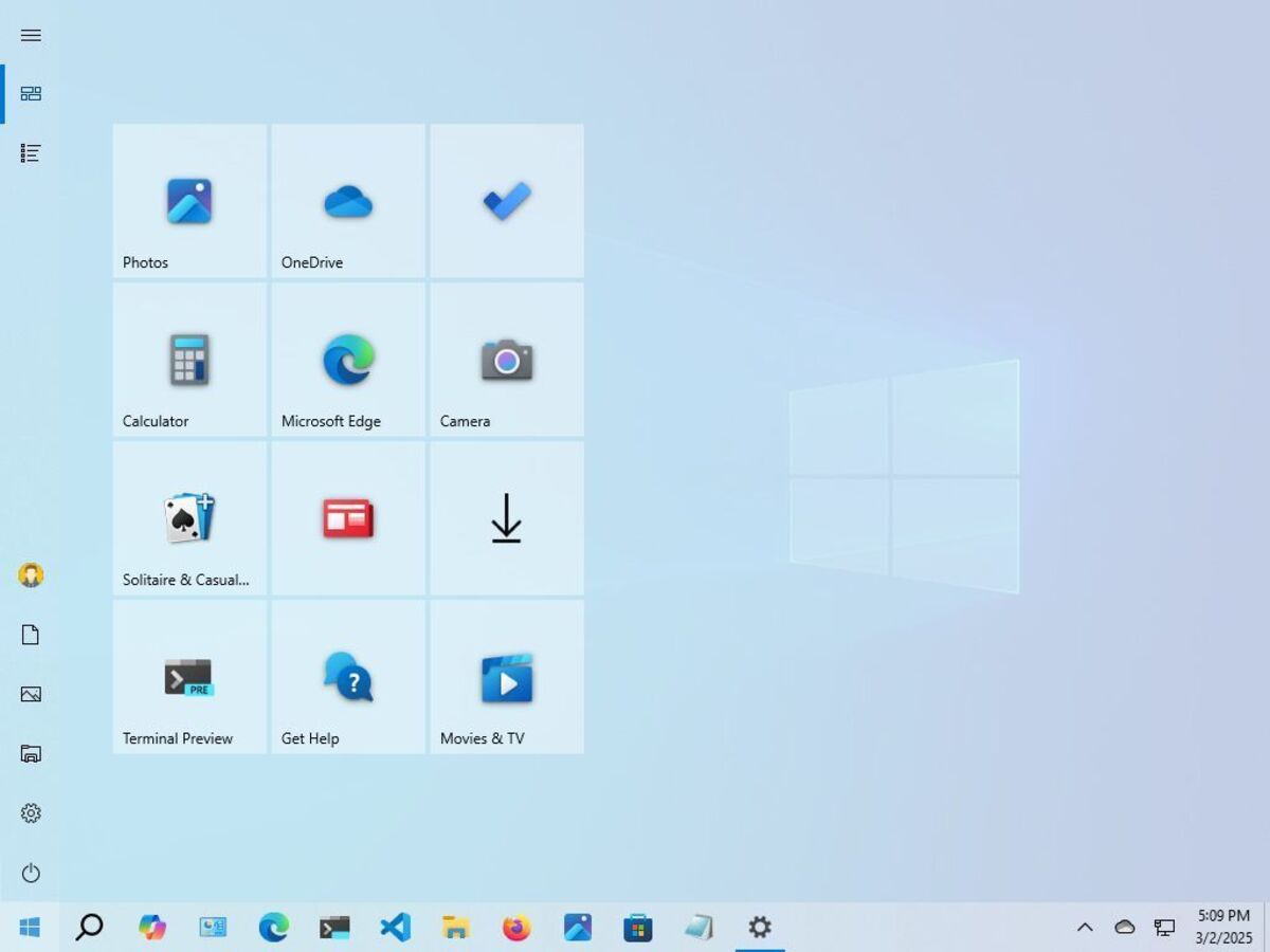 Windows 10 Start menu