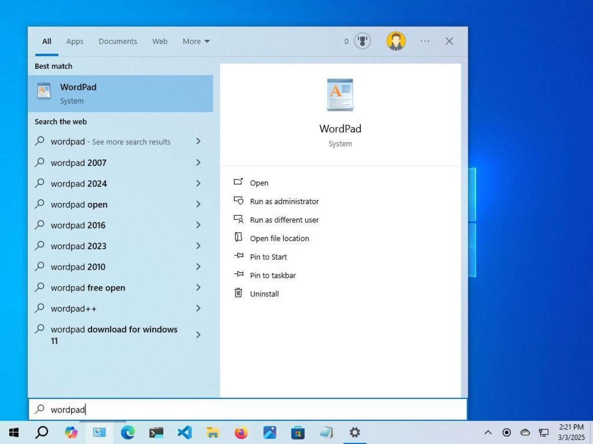 Windows 10 Start menu