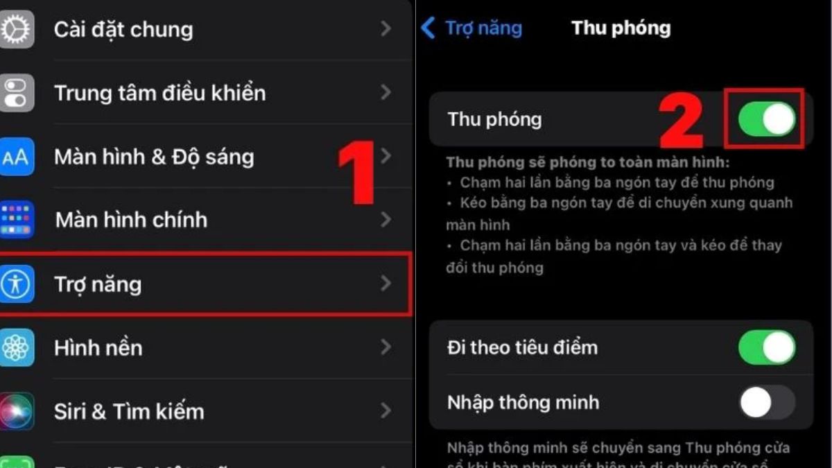 Hướng dẫn chỉnh cỡ chữ iPhone bằng chức năng thu phóng