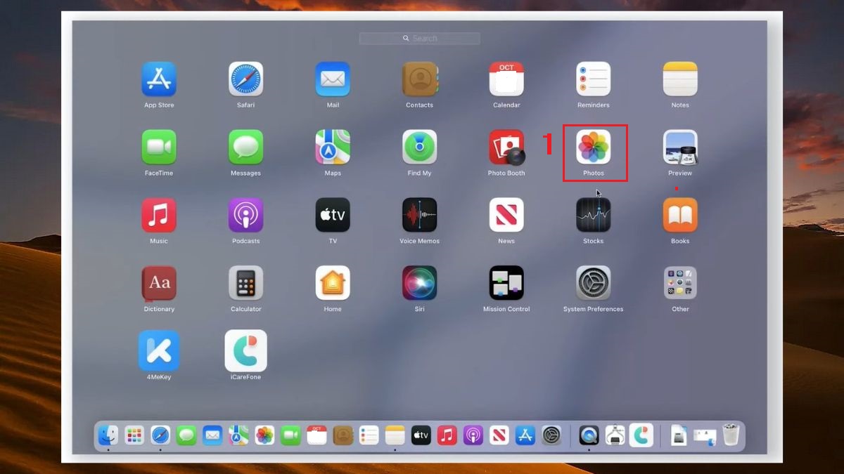 Cách chuyển ảnh từ iPhone sang MacBook qua ứng dụng Photos bước 2
