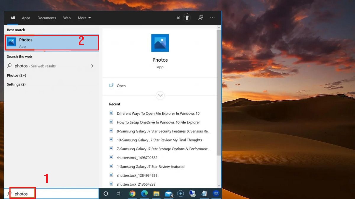 Chuyển hình ảnh từ iPhone sang máy tính bằng Windows Photos bước 2