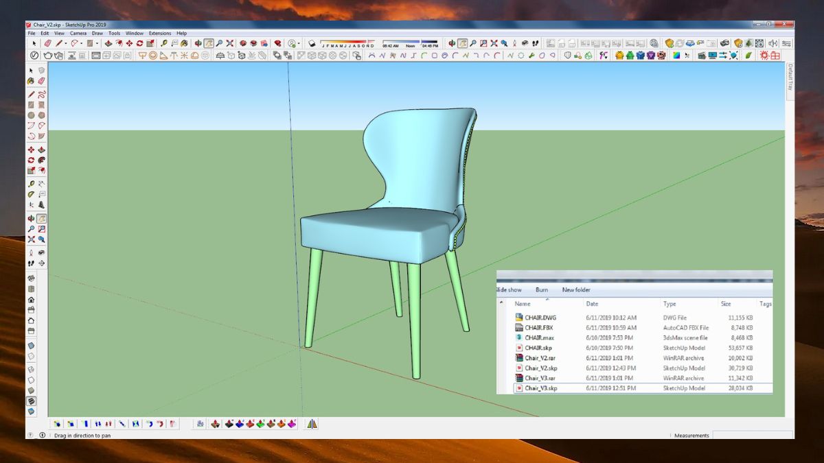 Chuyển file 3DsMax sang SketchUp bằng Simlab