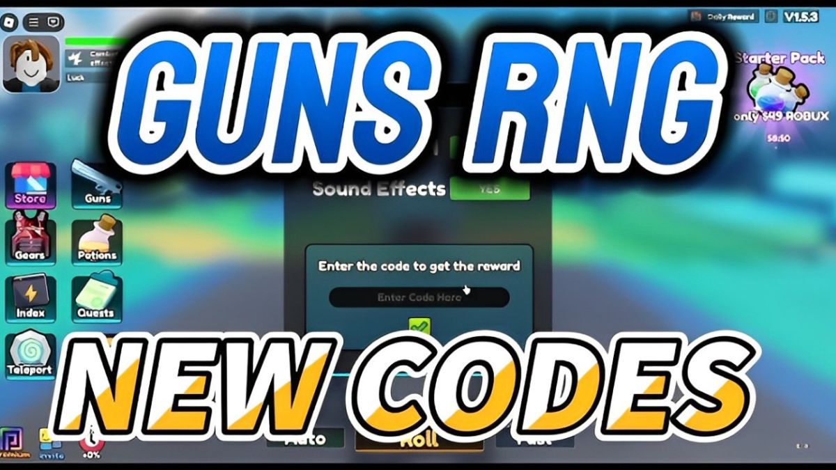 Code Guns RNG mới nhất 07/2025: Nhận Potion miễn phí