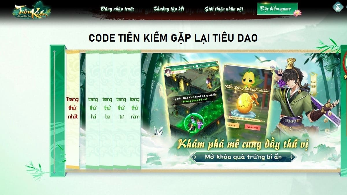 Code Tiên Kiếm Gặp Lại Tiêu Dao mới nhất 2025, cách nhập
