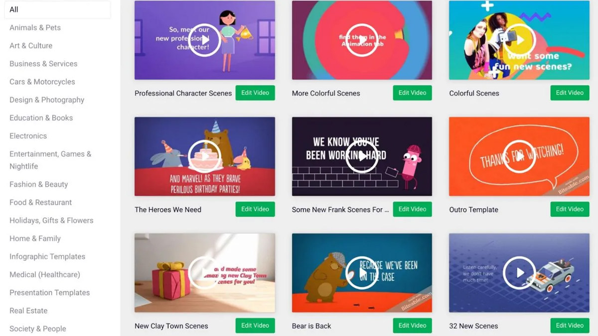 công cụ tạo video hoạt hình miễn phí