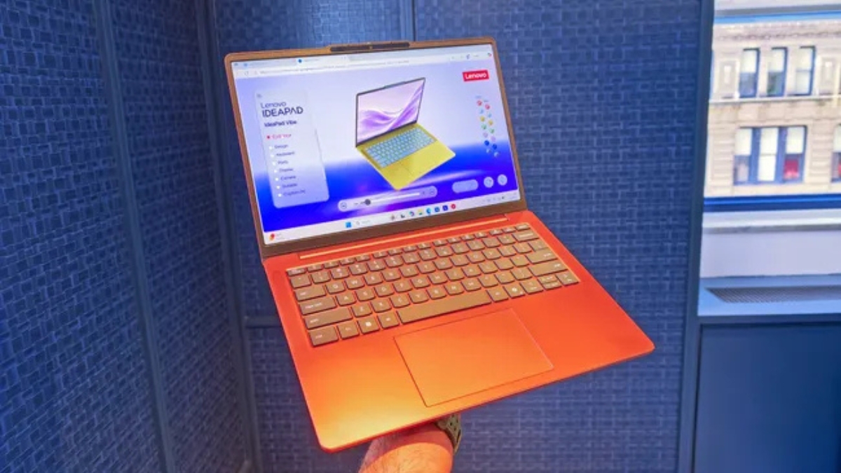 Cận cảnh Lenovo IdeaPad Vibe tại IFA 2026 với webcam 5MP và màn trập bảo vệ riêng tư