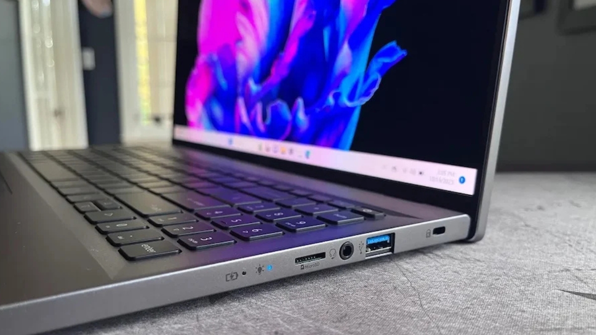 Đánh giá Acer Aspire Go 15 – các cổng kết nối USB Type-C, USB Type-A và giắc âm thanh tiện dụng