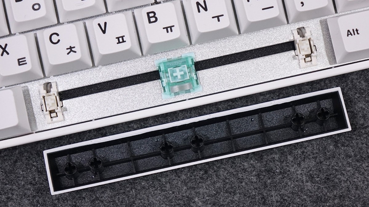 Akko MonsGeek FUN60 MAX stabilizer Cherry bôi trơn sẵn dây kim loại không nhiễm từ giúp phím dài ổn định