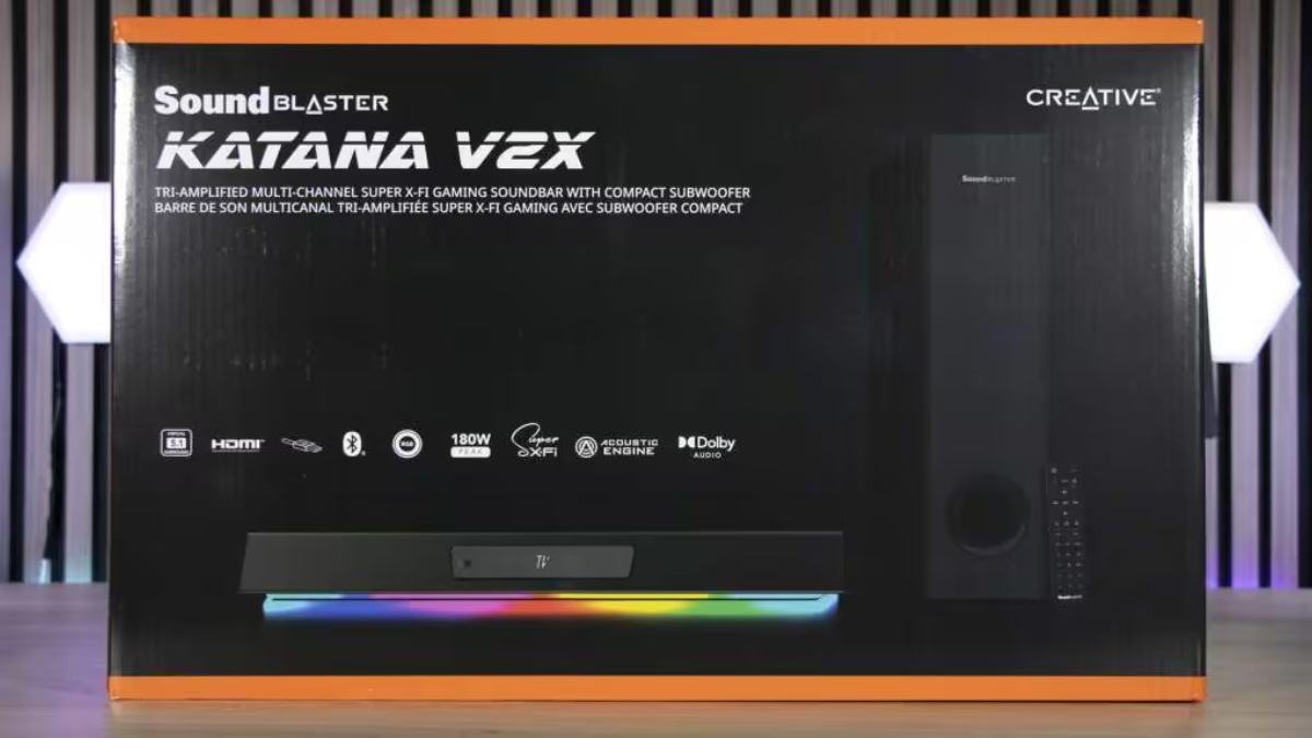 Đánh giá CREATIVE Sound Blaster Katana V2X sở hữu thiết kế soundbar gaming gọn gàng cho game thủ PC
