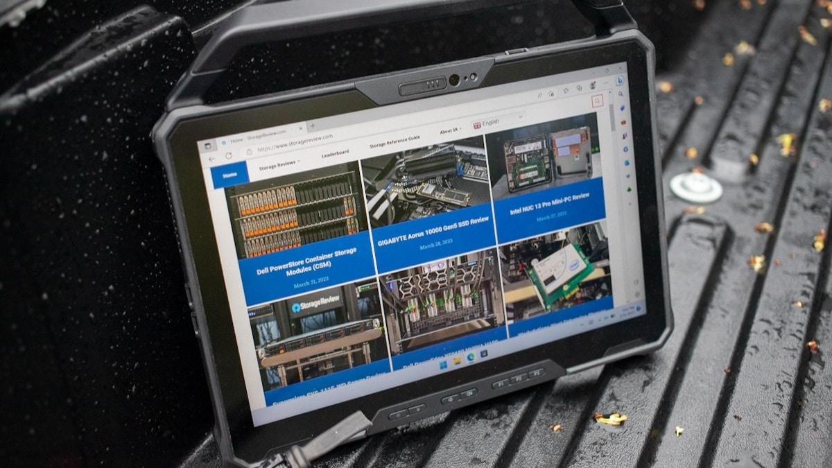 Đánh giá Dell Pro Rugged 12 Tablet với màn hình chống chói độ sáng cao, hỗ trợ cảm ứng đa chế độ và hiển thị rõ trong môi trường ngoài trời