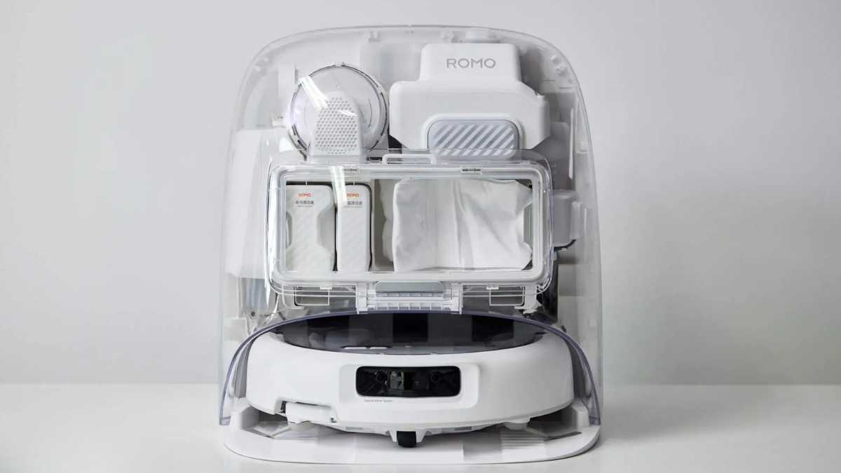 Đánh giá Robot hút bụi lau nhà DJI ROMO 2: Hệ thống cảm biến của DJI đỉnh khỏi bàn, thiết kế trong suốt độc lạ