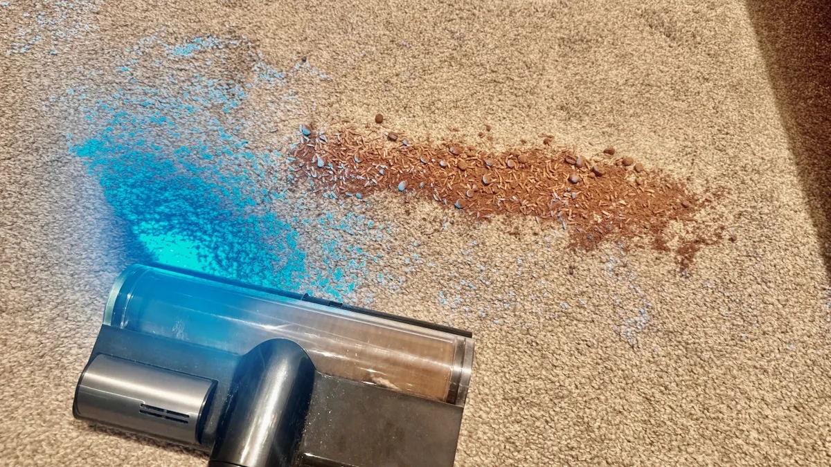 Đánh giá Dreame Z20 Station: Hiệu năng trên thảm cần nhiều lần đẩy hơn để làm sạch