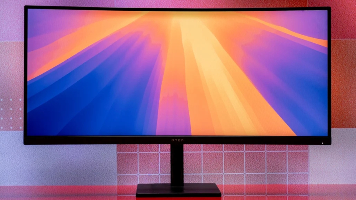 Đánh giá HP Omen 34c G2: Màn hình cong 1500R, tấm nền VA, màu sắc sống động, 180Hz, phản hồi 1ms cho trải nghiệm chơi game mượt mà.