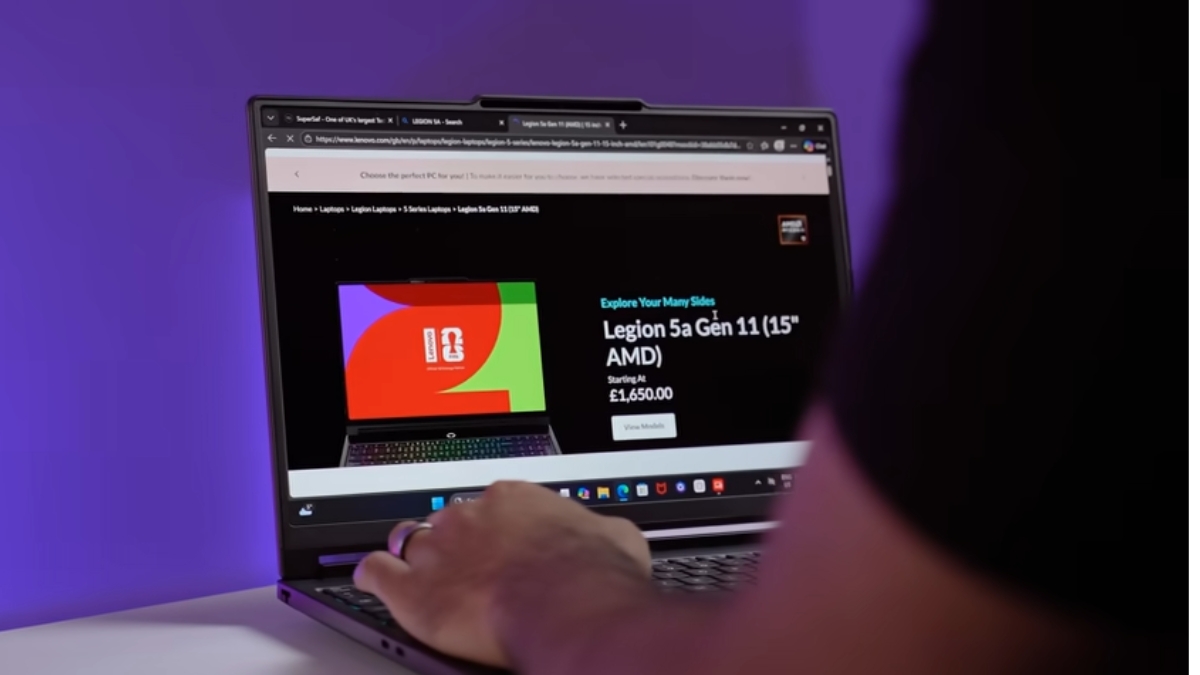 đánh giá Lenovo Legion 5a Gen 11 màn hình OLED 165Hz