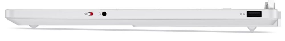 Đánh giá Lenovo Legion 5a Gen 11 với cổng kết nối cạnh phải gồm USB-A, jack 3.5mm và E-shutter