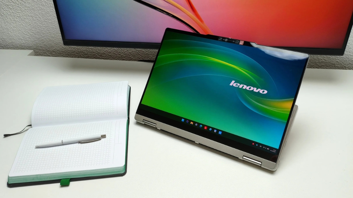 Đánh giá Lenovo Yoga 7a 14 G11 với thiết kế tối giản và bản lề xoay gập linh hoạt