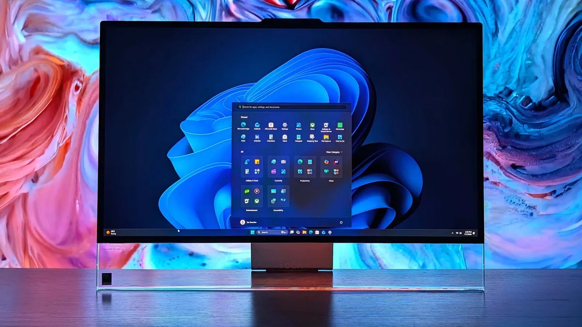 Đánh giá Lenovo Yoga AIO i Aura tổng quan về thiết kế, màn hình và hiệu năng