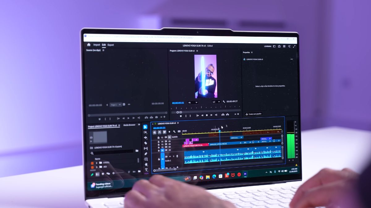 Đánh giá Lenovo Yoga Slim 7i Ultra Aura Edition 2026 với GPU Intel Graphics 4 Xe3 cores