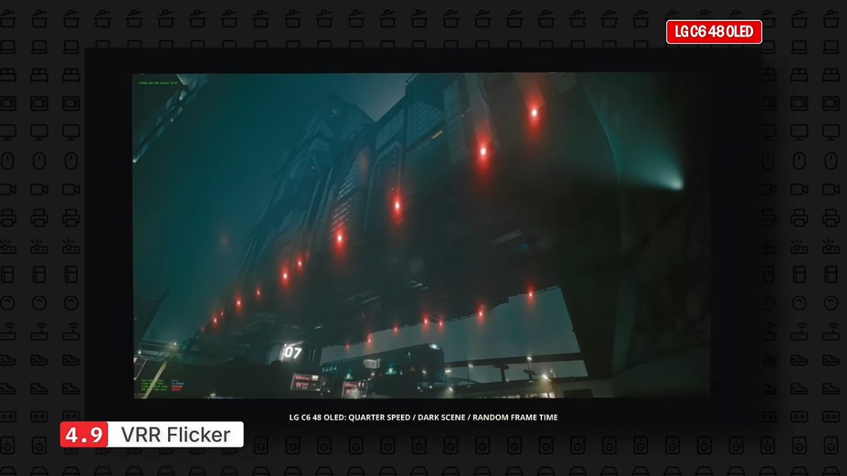 Đánh giá LG C6 48 với hiện tượng VRR flicker trong cảnh game tối
