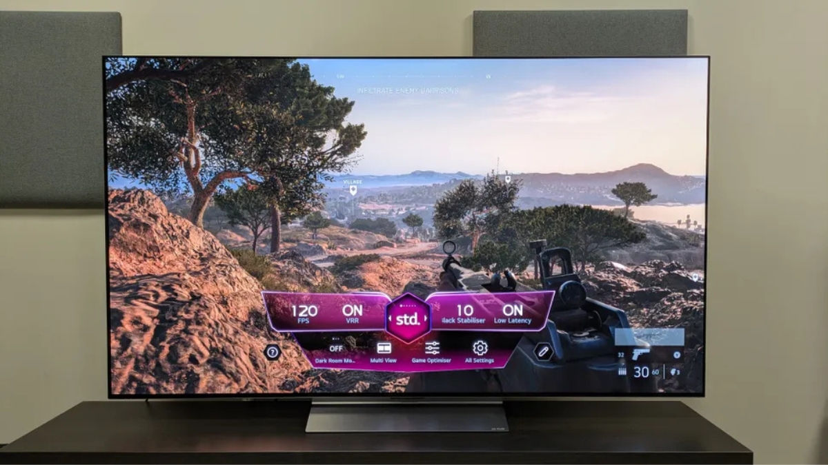 Đánh giá LG OLED Evo C6 với khả năng chơi game mượt mà nhờ VRR 165 Hz và AMD FreeSync Premium
