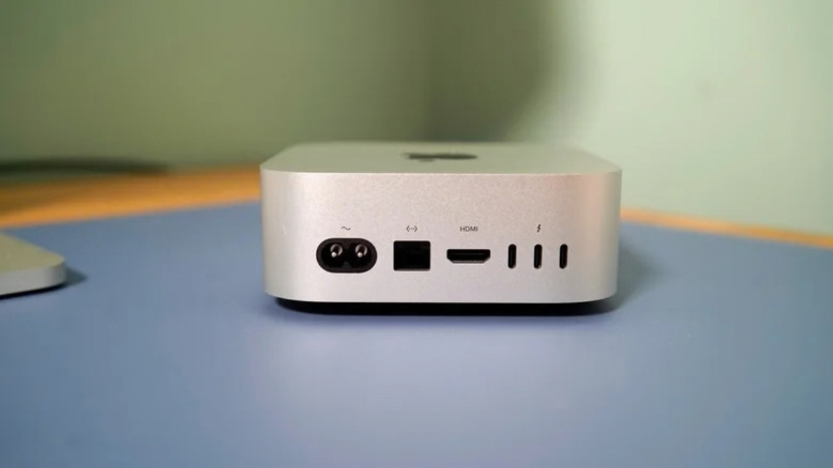 Đánh giá Mac mini M6 với các cổng kết nối phía sau