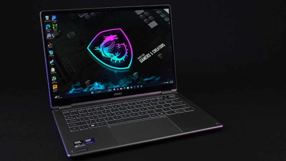 Đánh giá MSI Prestige 14 Flip AI+ webcam Full HD và hệ thống loa stereo