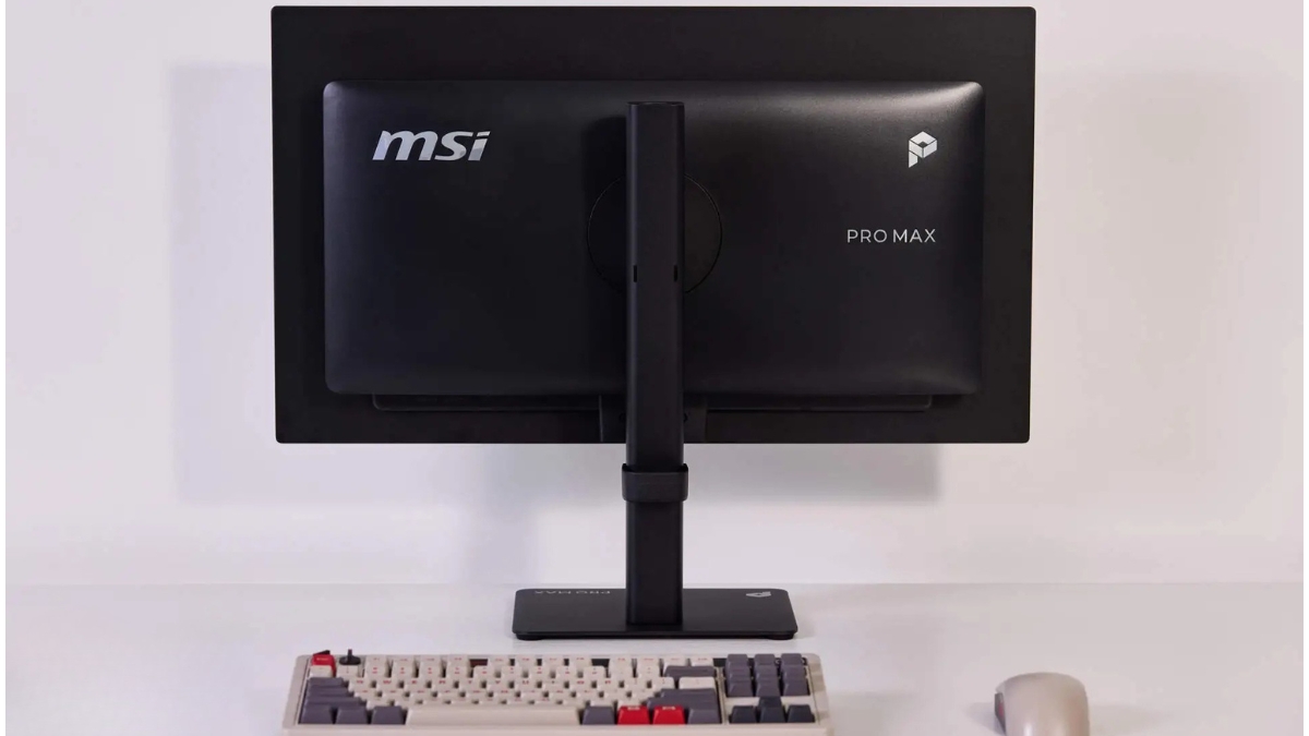 Đánh giá MSI PRO MAX 4K OLED với thiết kế mặt lưng hai lớp và hỗ trợ ngàm VESA