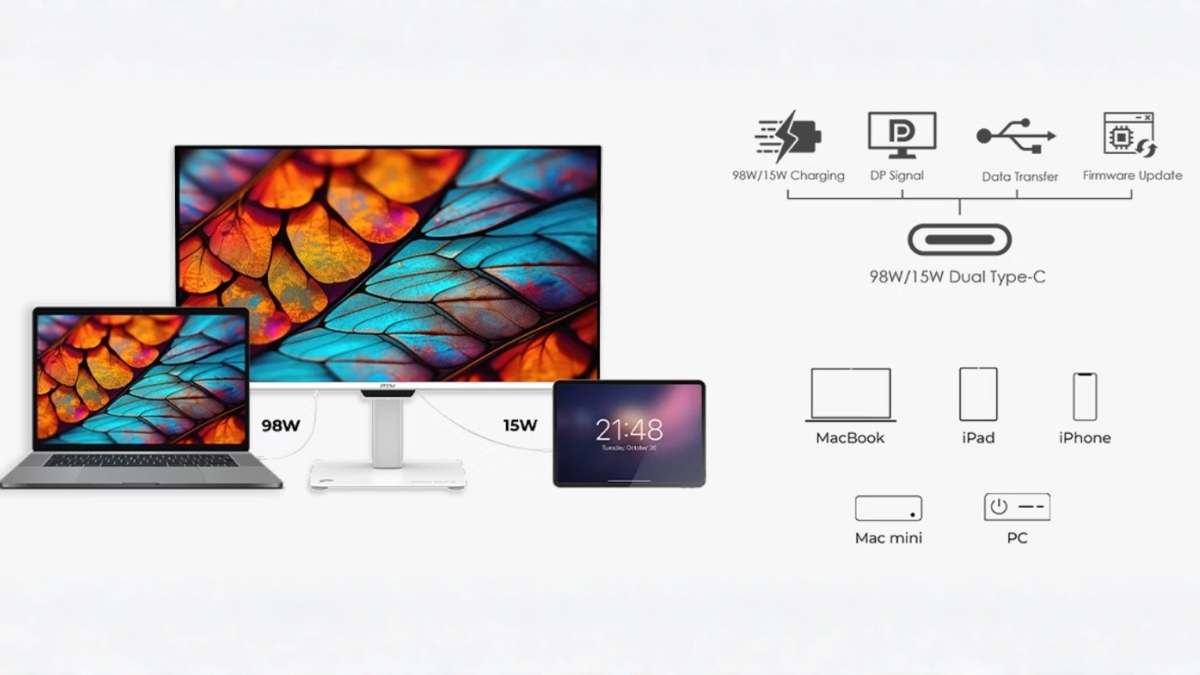 Đánh giá MSI PRO MAX 4K OLED phiên bản màu trắng với nhiều tính năng mở rộng