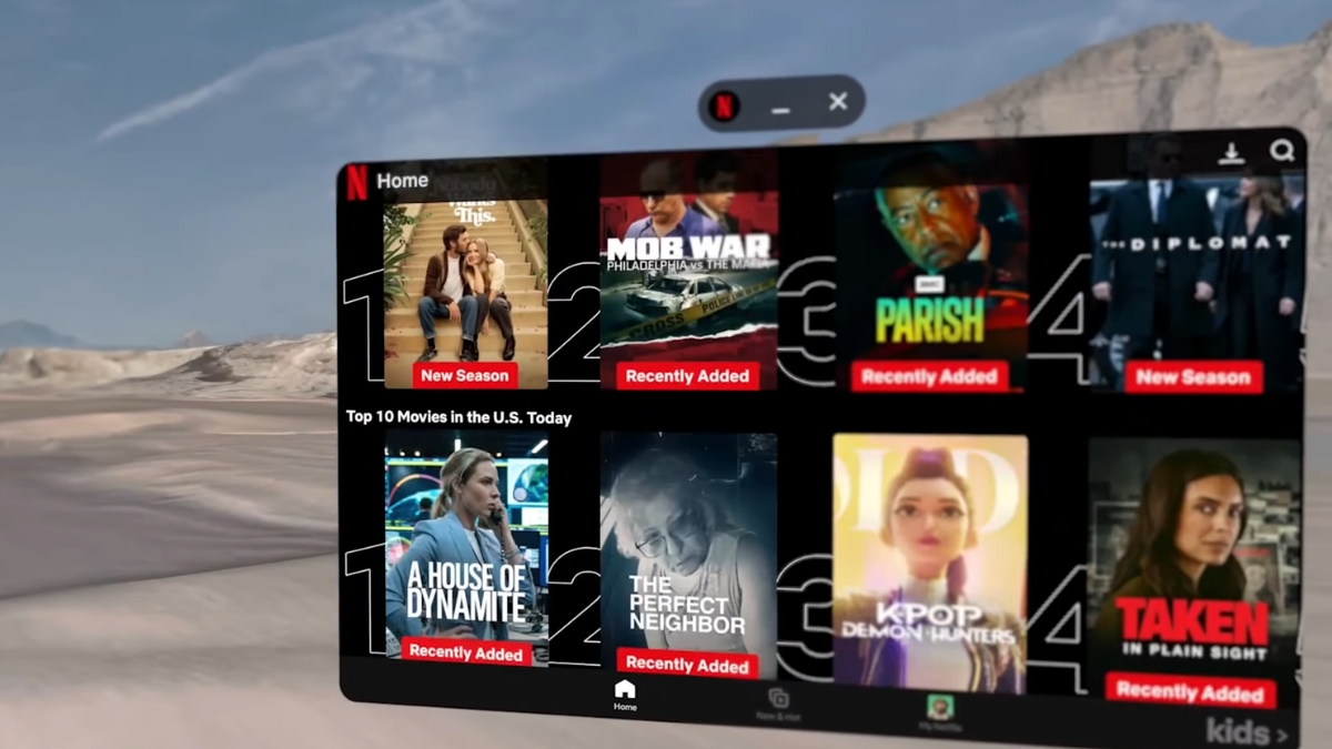 Đánh giá Samsung Galaxy XR: hỗ trợ khoảng 70 ứng dụng Android XR, bao gồm Netflix và TikTok với trải nghiệm giải trí trực quan.