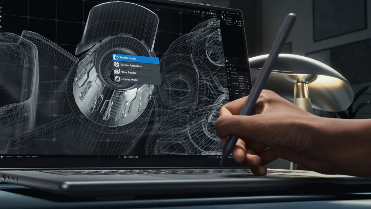 Lenovo mang những laptop độc lạ nào đến CES 2026 Lenovo Yoga Pro 9i Forcepad touchpad bang ve