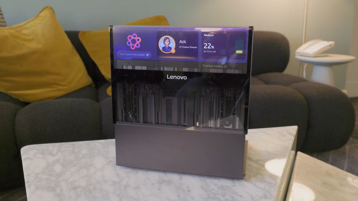 Lenovo mang những laptop độc lạ nào đến CES 2026 ThinkPad Rollable XD man hinh cuon OLED