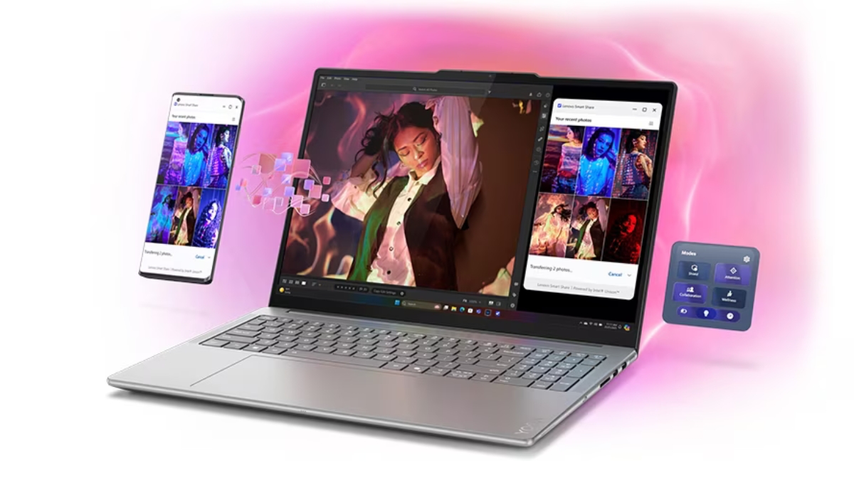 Lenovo mang những laptop độc lạ nào đến CES 2026 Lenovo Yoga Pro 9i Aura Edition Forcepad