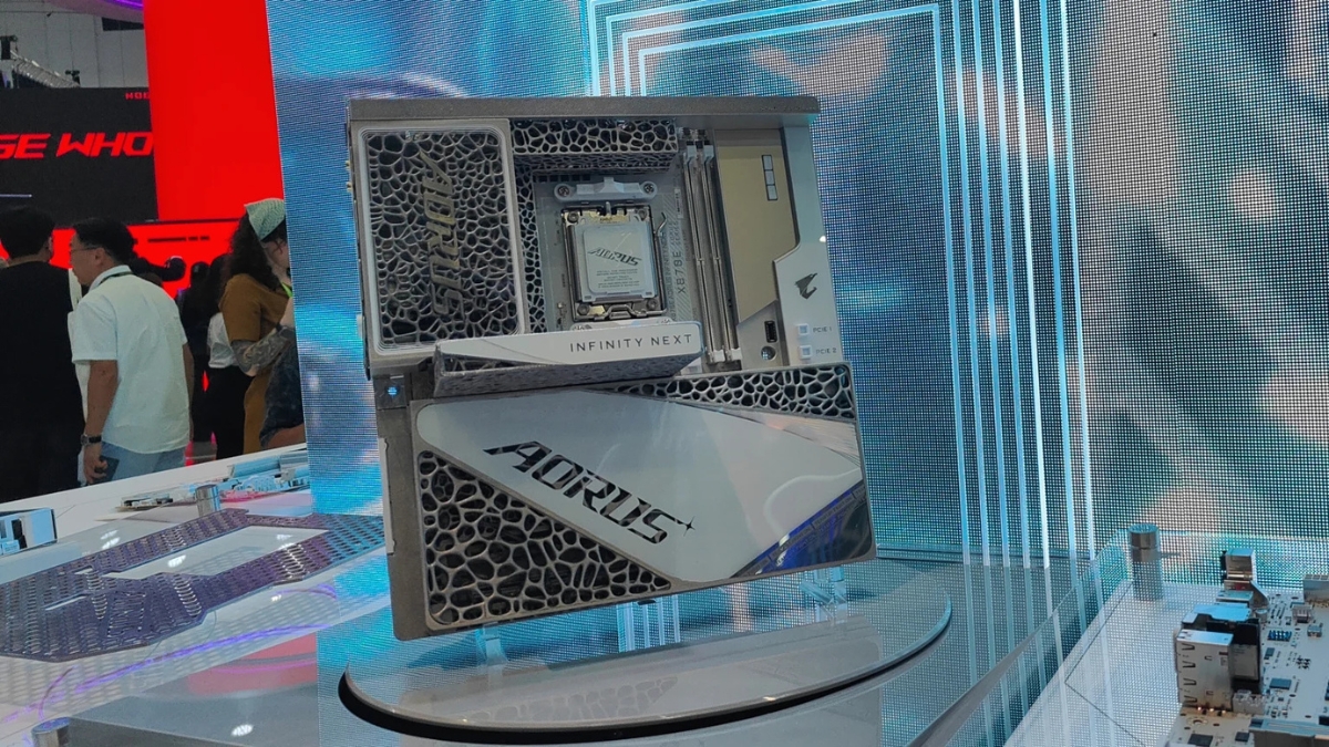 Những sản phẩm xuất sắc nhất Computex 2026 với Gigabyte X870E Aorus Infinity Next sử dụng các mô-đun tản nhiệt kim loại in 3D độc đáo