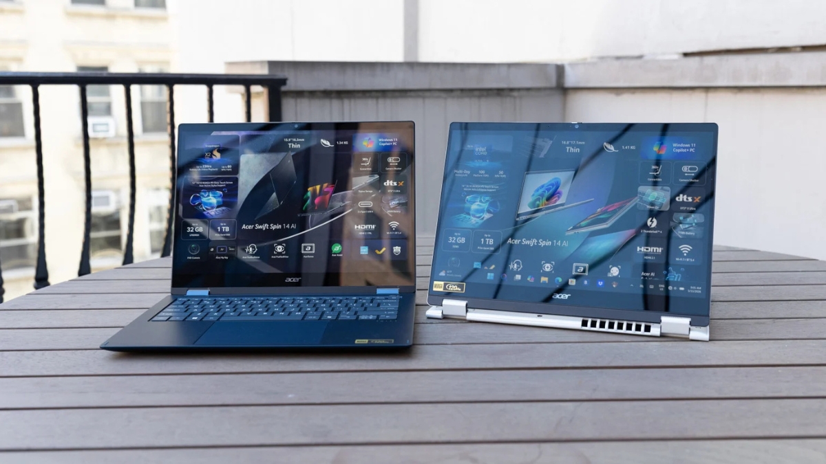Những sản phẩm xuất sắc nhất Computex 2026 với Acer Swift Spin 14 AI sở hữu thiết kế gập xoay 360 độ và hỗ trợ bút cảm ứng
