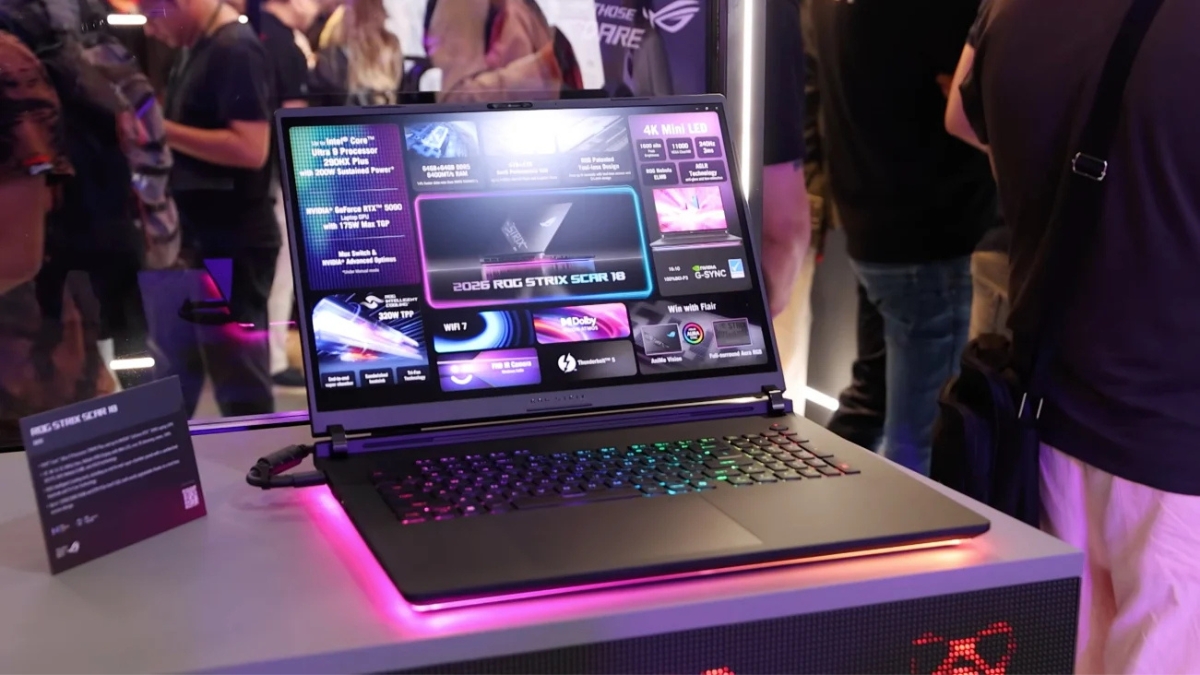 Những sản phẩm xuất sắc nhất Computex 2026 với Asus ROG Strix Scar 18 trang bị GeForce RTX 5080 và màn hình mini-LED 240Hz