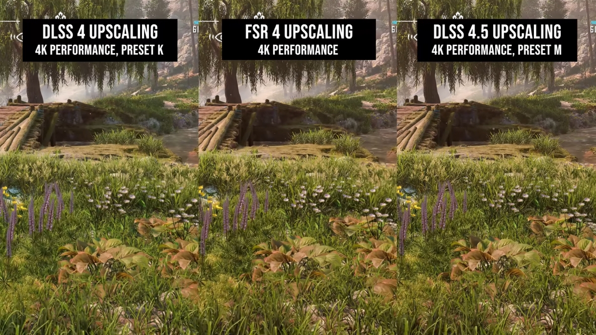 So sánh DLSS 4.5 vs FSR 4 minh hoạ kết luận chung về chất lượng nâng cấp hình ảnh của Nvidia và AMD ở 4K và 1440p