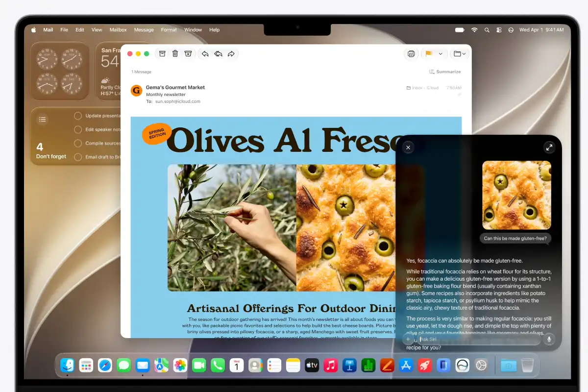 So sánh macOS Golden Gate vs macOS Tahoe với Siri AI và Apple Intelligence mới