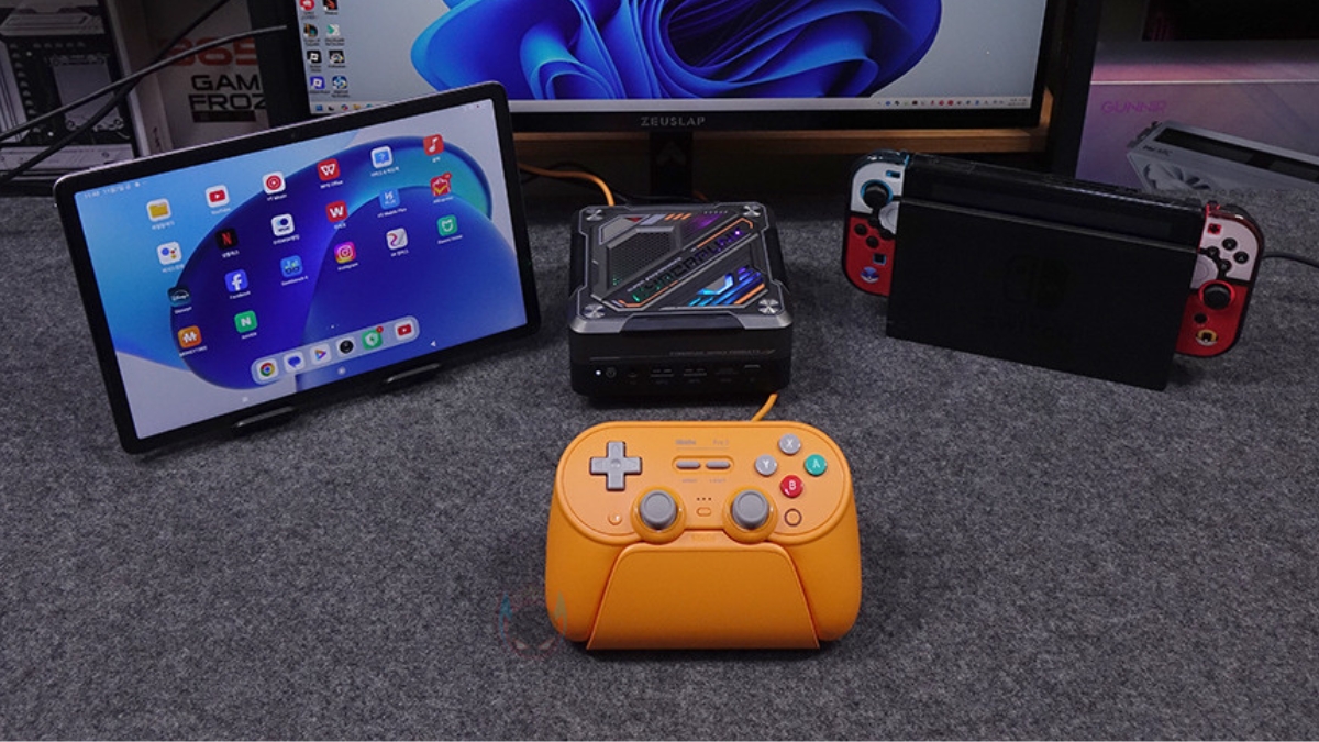 Trên tay 8BitDo Pro 3, kết hợp phong cách retro với các tính năng hiện đại, joystick và nút bấm cải tiến.